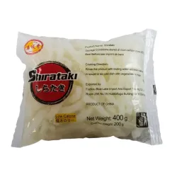 Shirataki taitei lati (Udon) din faina de konjac, 400g Shirataki taitei lati (Udon) din faina de konjac, 400g