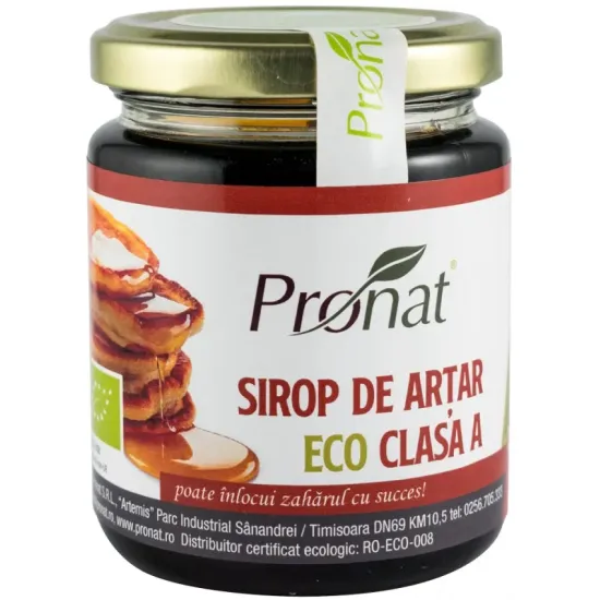 Sirop bio de artar, clasa A, 300g Pronat