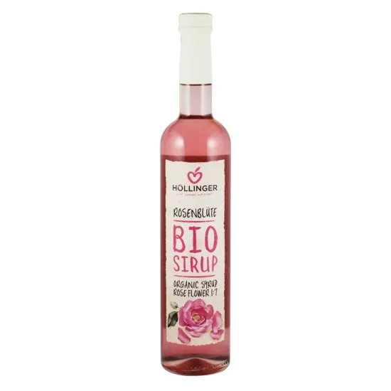 Sirop bio de trandafiri, 500ml Hollinger