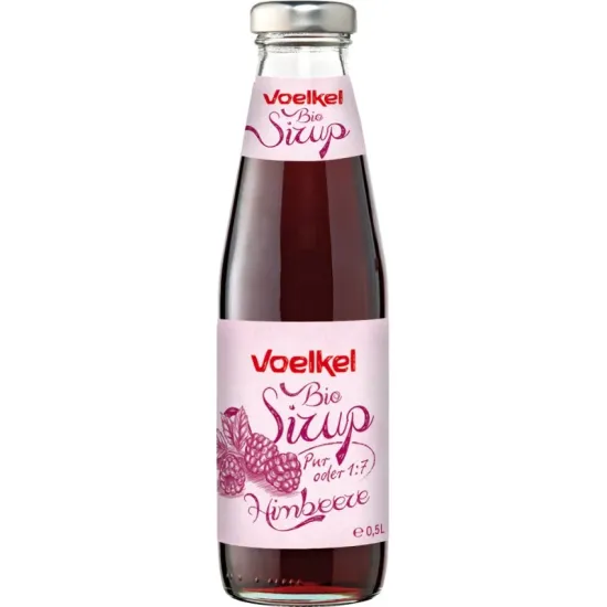 Sirop bio de zmeura 1:7, 500ml Voelkel