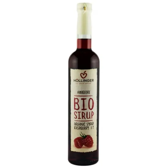 Sirop bio de zmeura, 500ml Hollinger