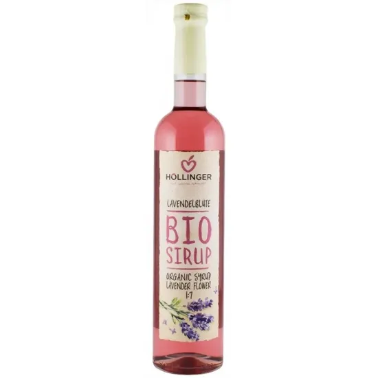 Sirop bio din flori de lavanda, 500ml Hollinger