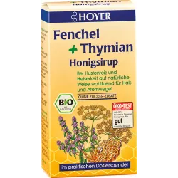 Sirop de miere cu fenicul si cimbru eco 250g Hoyer Sirop de miere cu fenicul si cimbru eco 250g Hoyer