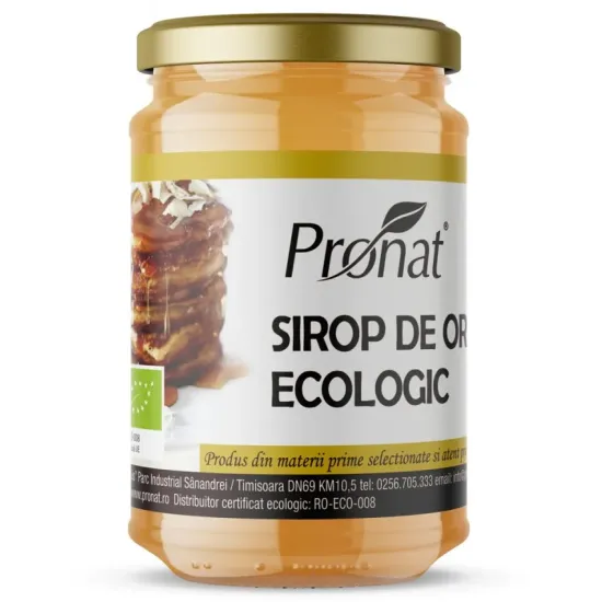 Sirop de orez bio, 370g Pronat