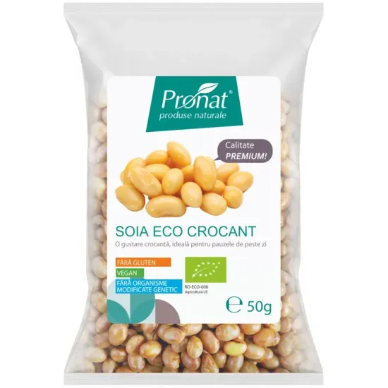 Soia bio crocant, 50g Pronat