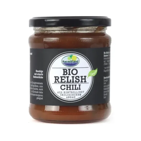 Sos bio Relish cu chilli, 325g Marschland Naturkost