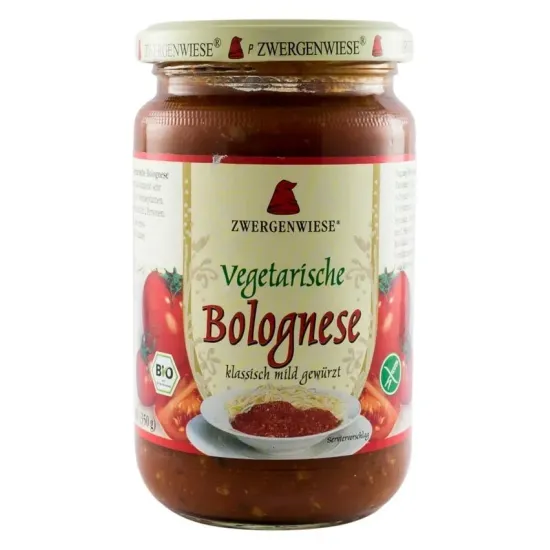 Sos bio de rosii Bolognese, 340g Zwergenwiese