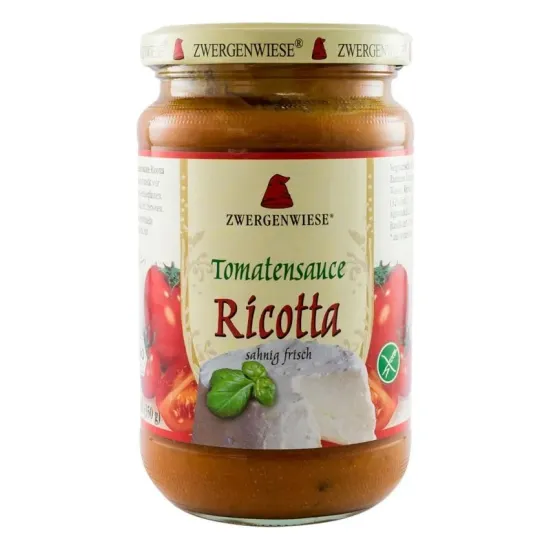 Sos bio de rosii cu ricotta 340g Zwergenwiese