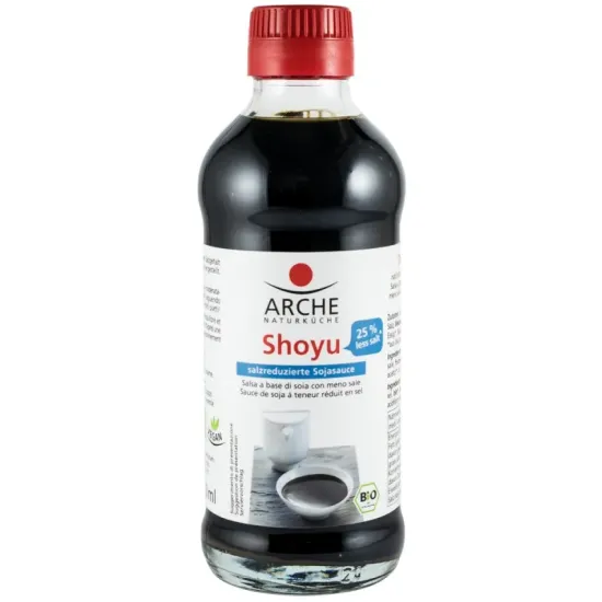 Sos bio de soia Shoyu, 25% mai putina sare 250ml Arche