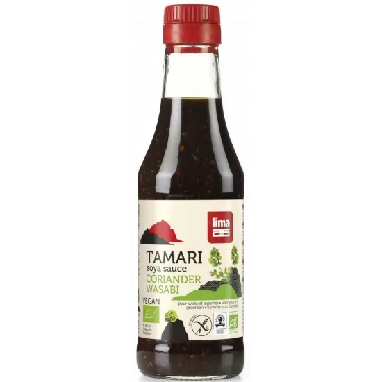 Sos de soia Tamari cu coriandru si wasabi bio 250ml, Lima