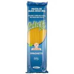 Spaghetti bio din faina de malai si orez, 500g Felicia