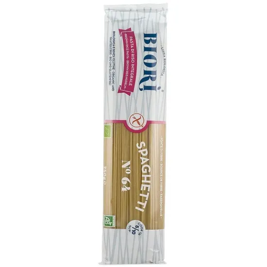 Spaghetti bio din faina de orez integral, 250g Biori