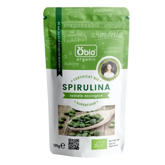 Spirulina tablete eco 125g Obio