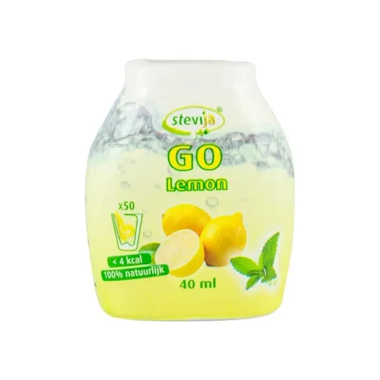 Stevija Go Indulcitor pe baza de stevie cu aroma de lamaie, 40ml