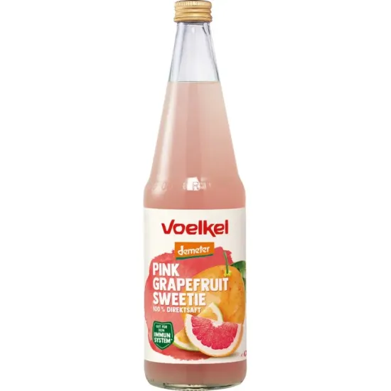 Suc bio de grapefruit roz, 700ml Voelkel