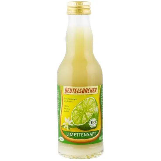 Suc bio din lamaie verde (lime) nefiltrat, 200ml Beutelsbacher