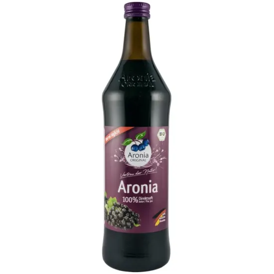 Suc bio pur de aronia, 100% suc, 700ml Aronia Original