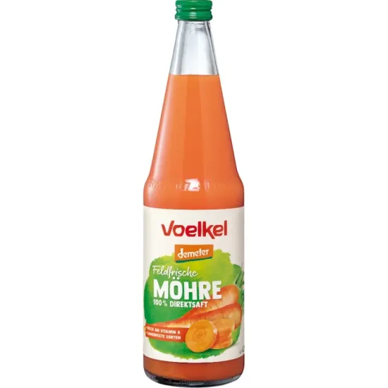 Suc bio si demeter de morcovi, proaspat presat, 700ml Voelkel