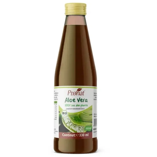 Suc de aloe vera 100%, bio, 330ml Medicura