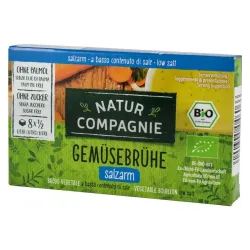 Supa bio de legume cu putina sare, 8 cuburi Natur Compagnie