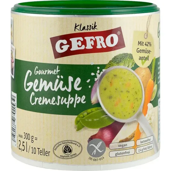 Supa crema de legume gourmet, 300g Gefro