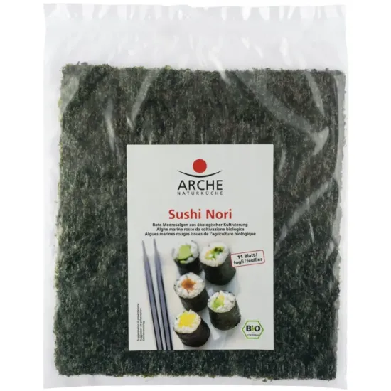 Sushi nori, alge marine bio pentru sushi, 25g Arche