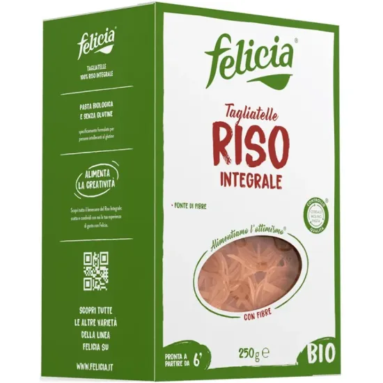 Tagliatelle bio din faina de orez integral, 250g Felicia