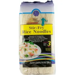 Taitei subtiri din orez pentru wok, 250g Taitei subtiri din orez pentru wok, 250g