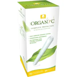 Tampoane Regular din bumbac organic, cu aplicator 16 buc Organyc Tampoane Regular din bumbac organic, cu aplicator 16 buc Organyc