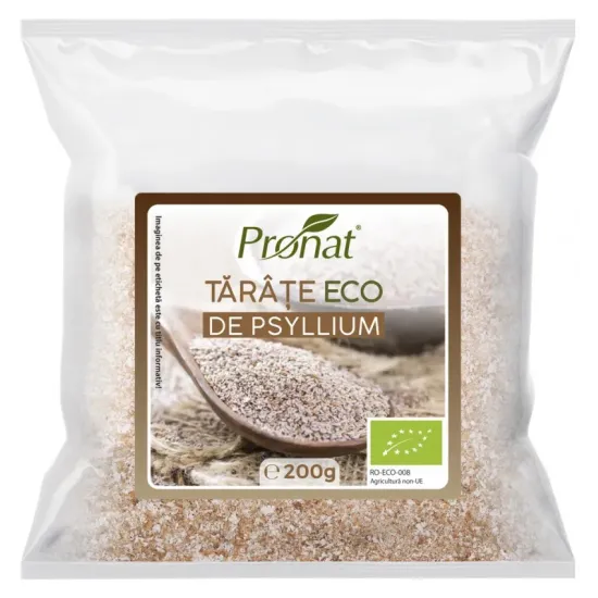 Tarate bio de psyllium, 200g Pronat