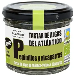 Tartar de alge marine cu castraveti murati si capere bio 100g Algamar Tartar de alge marine cu castraveti murati si capere bio 100g Algamar