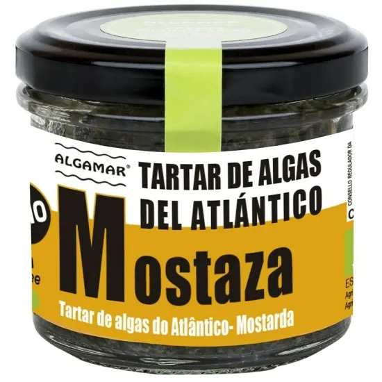 Tartar de alge marine cu mustar bio 100g Algamar