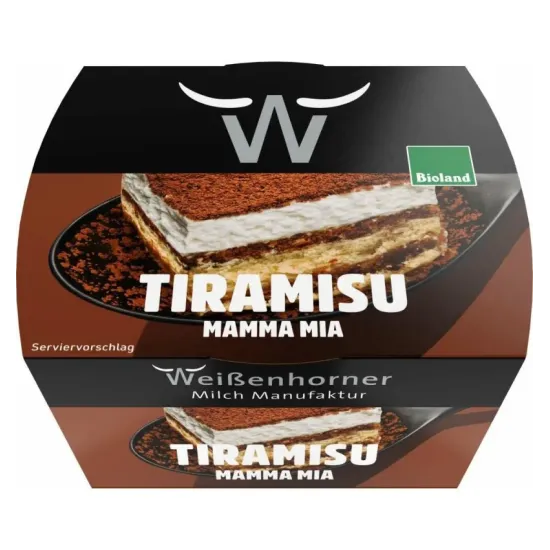 Tiramisu bio Mama mia, 100g Weisenhorner Milch Manufaktur