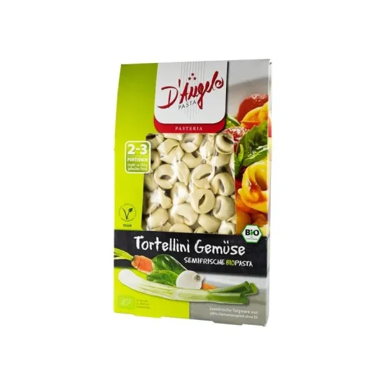 Tortellini bio cu legume, 250g D'angelo Pasta