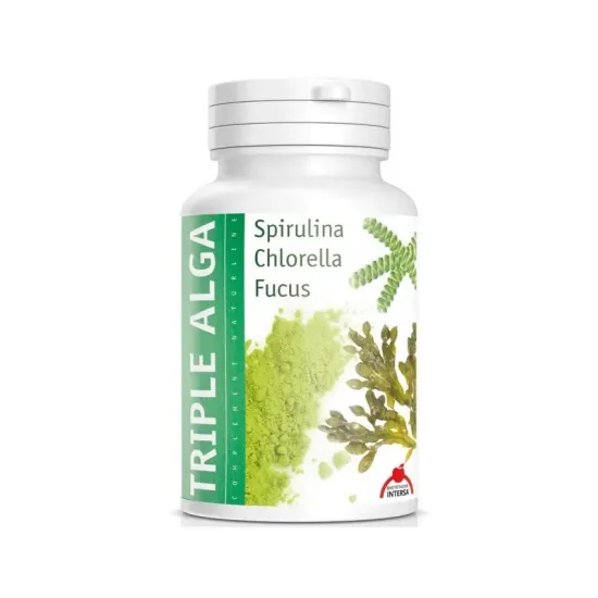 Triplu alge spirulina, chlorella, fucus, 46.8g Dieteticos Intersa