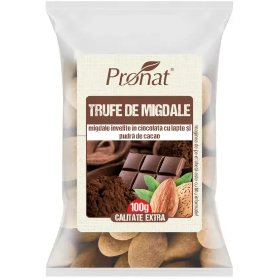 Trufe de migdale, 100g Pronat