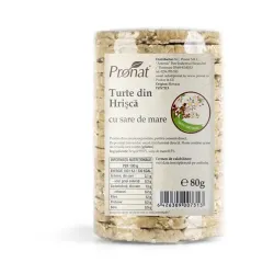 Turte din hrisca cu sare de mare, 80g Pronat Turte din hrisca cu sare de mare, 80g Pronat