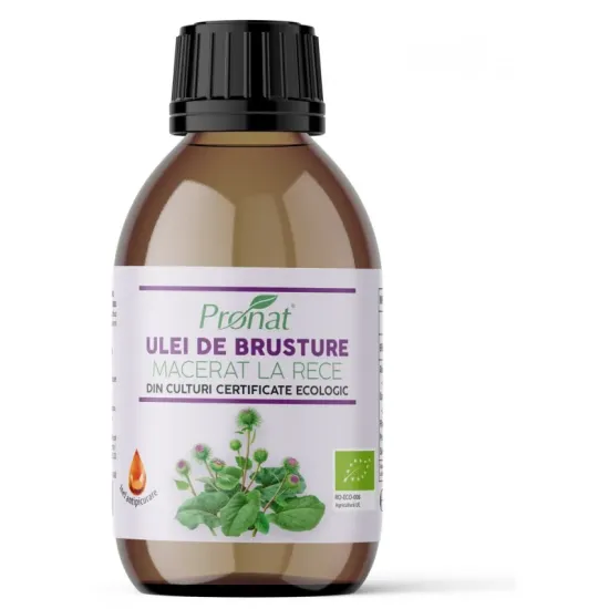 Ulei bio de brusture macerat la rece, 100ml Pronat