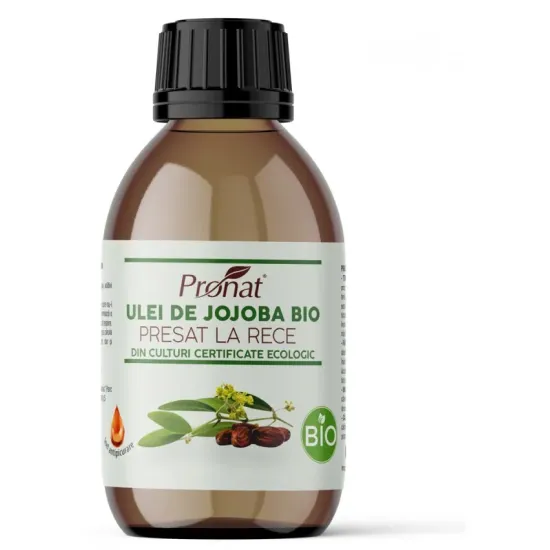 Ulei bio de jojoba presat la rece, 100ml Pronat