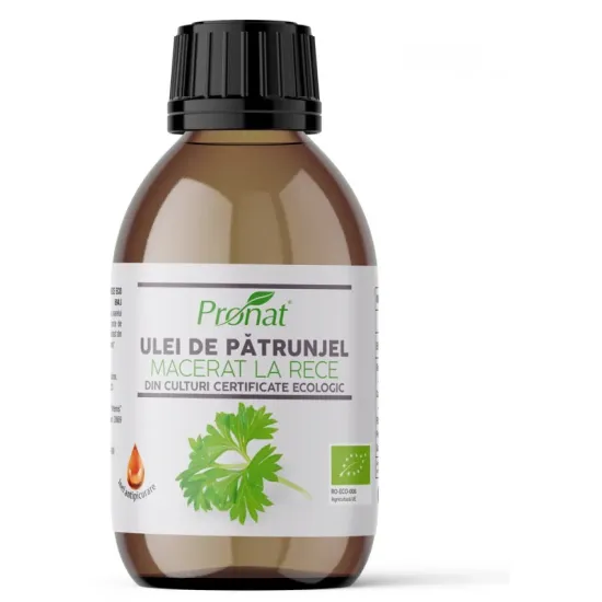 Ulei bio de patrunjel macerat la rece, 100ml Pronat