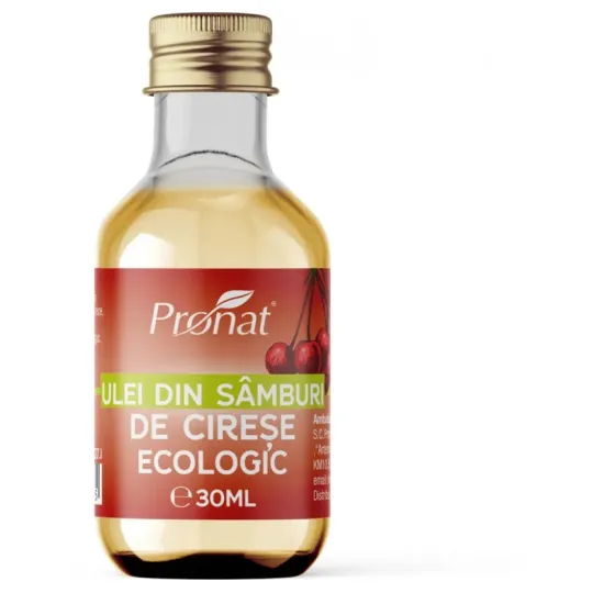 Ulei bio din samburi de cirese, 30ml Pronat