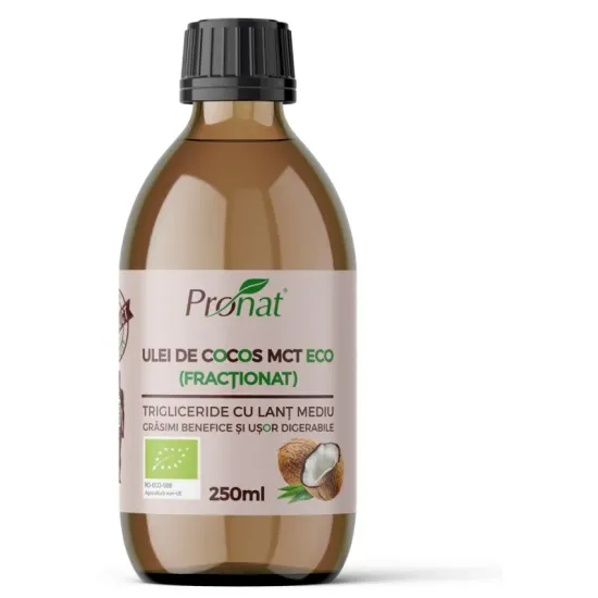 Ulei de cocos MCT bio 250ml Pronat