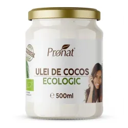 Ulei de cocos RBD bio, 500ml Pronat Ulei de cocos RBD bio, 500ml Pronat