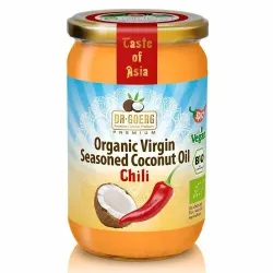 Ulei de cocos condimentat cu chilli bio, 190ml Dr. Goerg Ulei de cocos condimentat cu chilli bio, 190ml Dr. Goerg