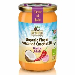 Ulei de cocos condimentat cu usturoi si chilli bio, 190ml Dr. Goerg Ulei de cocos condimentat cu usturoi si chilli bio, 190ml Dr. Goerg