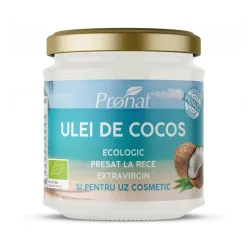 Ulei de cocos extravirgin bio presat la rece 200ml Pronat