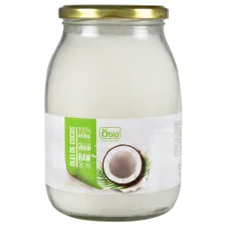 Ulei de cocos virgin raw bio 1000ml OBIO Ulei de cocos virgin raw bio 1000ml OBIO