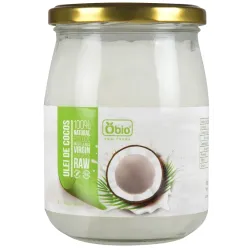 Ulei de cocos virgin raw bio 500ml OBIO Ulei de cocos virgin raw bio 500ml OBIO