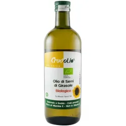 Ulei de floarea soarelui bio 1000ml Crudolio Ulei de floarea soarelui bio 1000ml Crudolio