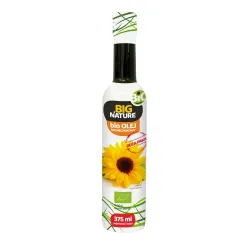 Ulei de floarea soarelui bio 375 ml Big Nature presat la rece Ulei de floarea soarelui bio 375 ml Big Nature presat la rece